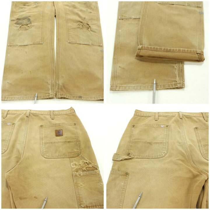 楽天市場】【中古】00s カーハート Carhartt ペンキ ダブルニー 襤褸