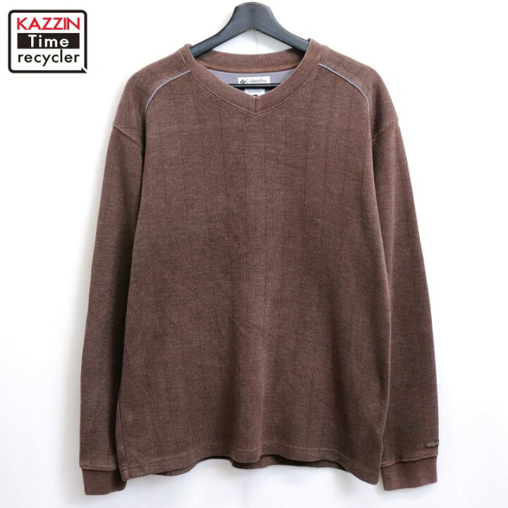 楽天市場】【中古】00s コロンビア Columbia 無地 Vネック 長袖T 