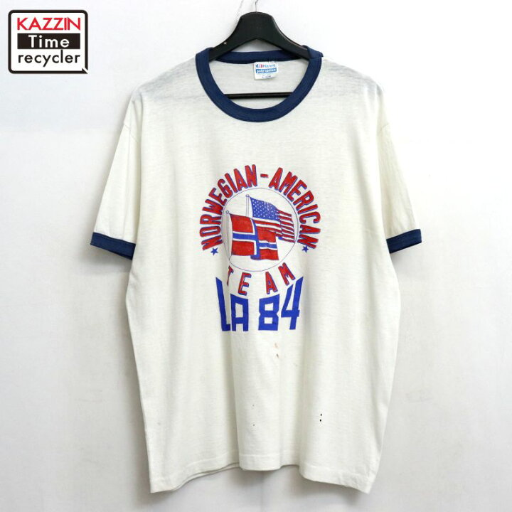 楽天市場】【中古】80s USA製 ヴィンテージ ヘインズ Hanes 星条旗 