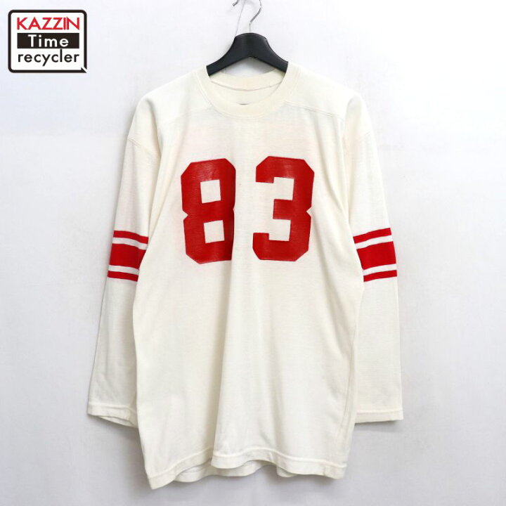 楽天市場】【中古】70s ヴィンテージ ナンバリング フットボールT 