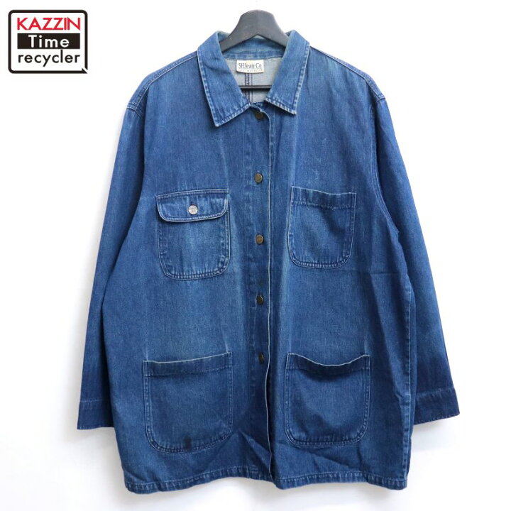 楽天市場】【中古】90s ヴィンテージ デニム カバーオール 古着 