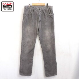 【中古】70s ヴィンテージ リーバイス Levi's 519 コーデュロイ パンツ 古着 メンズ Lサイズ相当 グレー