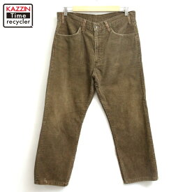 【中古】70s ヴィンテージ リーバイス Levi's 519 コーデュロイ パンツ 古着 メンズ Lサイズ相当 ブラウン