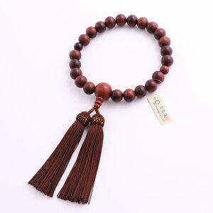 【10/30全品ポイントアップ!】【メール便送料無料 】【数珠袋付き】数珠 念珠『選べるお数珠 男性用 頭房 天然木・天然石仕立て ( 紫檀・黒檀・赤虎目石・虎目石・ソーダライト)【保証付き