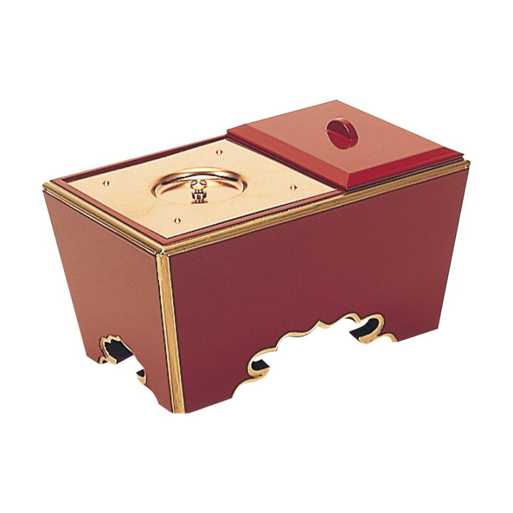 楽天市場】【全品ポイントアップ!】【寺院用仏具】 角香炉 朱塗渕金箔 