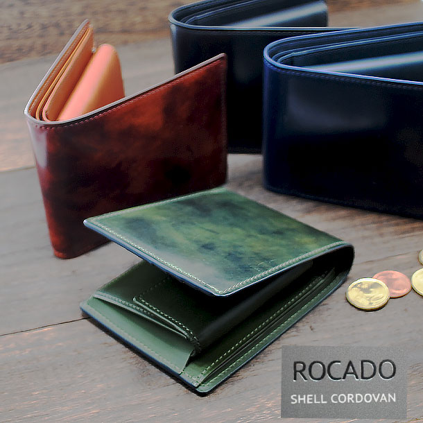 楽天市場】イタリア製 ロカド コードバン 財布 メンズ 二つ折り コード