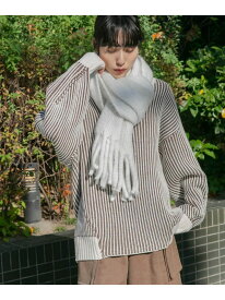 【SALE／50%OFF】バイカラーRIBオーバーニット KBF ケービーエフ トップス ニット ホワイト ピンク グリーン グレー【RBA_E】【送料無料】[Rakuten Fashion]