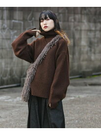 【SALE／50%OFF】リバーシブルタートルニット KBF ケービーエフ トップス ニット ブルー グリーン【RBA_E】【送料無料】[Rakuten Fashion]