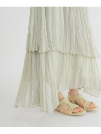 ティアードシアースカート KBF ケービーエフ スカート その他のスカート ベージュ ブルー ブラック【送料無料】[Rakuten Fashion]