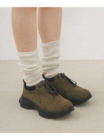 ステッチデザインスニーカー KBF ケービーエフ シューズ・靴 スニーカー カーキグリーン ブラック【送料無料】[Rakuten Fashion]