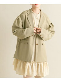 【SALE／50%OFF】ショルダータックBIGジャケット KBF ケービーエフ ジャケット・アウター テーラードジャケット・ブレザー ベージュ ネイビー【RBA_E】【送料無料】[Rakuten Fashion]