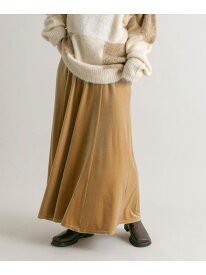 【SALE／50%OFF】セミフレアベロアスカート KBF ケービーエフ スカート その他のスカート ベージュ ブラック ブラウン【RBA_E】【送料無料】[Rakuten Fashion]