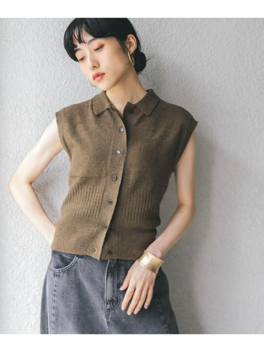 楽天市場】【SALE／20%OFF】スリーブレスニットシャツ KBF 