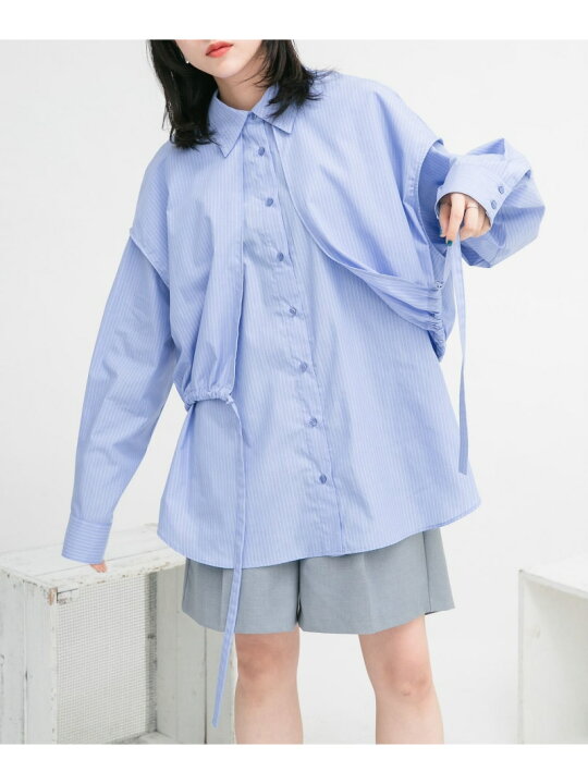 楽天市場】【SALE／20%OFF】ストライプレイヤードBIGシャツ KBF 