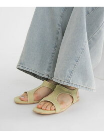 カットデザインパイルサンダル KBF ケービーエフ シューズ・靴 サンダル ブラウン イエロー【送料無料】[Rakuten Fashion]
