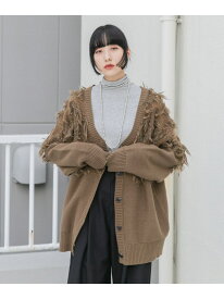 【SALE／50%OFF】ジャガードフリンジカーディガン KBF ケービーエフ トップス カーディガン ブラック ベージュ ホワイト ブルー【RBA_E】【送料無料】[Rakuten Fashion]