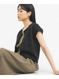 コンパクトメランジニット KBF ケービーエフ トップス ニット グレー ホワイト レッド【送料無料】[Rakuten Fashion]