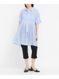 【SALE／10%OFF】ターンナップシャーリングミニワンピース KBF ケービーエフ ワンピース・ドレス ワンピース グレー ブルー ホワイト【RBA_E】【送料無料】[Rakuten Fashion]