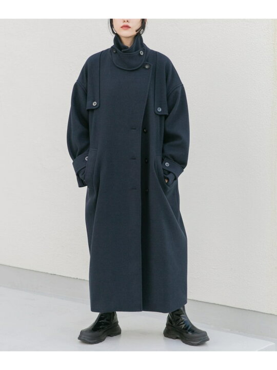 楽天市場】【SALE／30%OFF】『2サイズ展開』コクーンロングコート KBF 