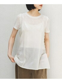 キャミビスチェSETトップス KBF ケービーエフ トップス カットソー・Tシャツ ホワイト ブルー ブラック【先行予約】*【送料無料】[Rakuten Fashion]