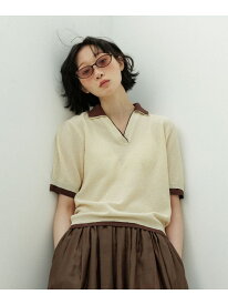 レイヤードライクニットシャツ KBF ケービーエフ トップス ニット ブラック イエロー レッド【送料無料】[Rakuten Fashion]