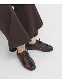 【SALE／57%OFF】タンデザインサテンスニーカー KBF ケービーエフ シューズ・靴 スニーカー ブラウン ネイビー【RBA_E】[Rakuten Fashion]