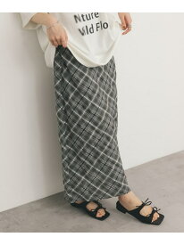 【SALE／60%OFF】シアーチェックIラインスカート KBF ケービーエフ スカート その他のスカート ブルー グレー ベージュ【RBA_E】[Rakuten Fashion]