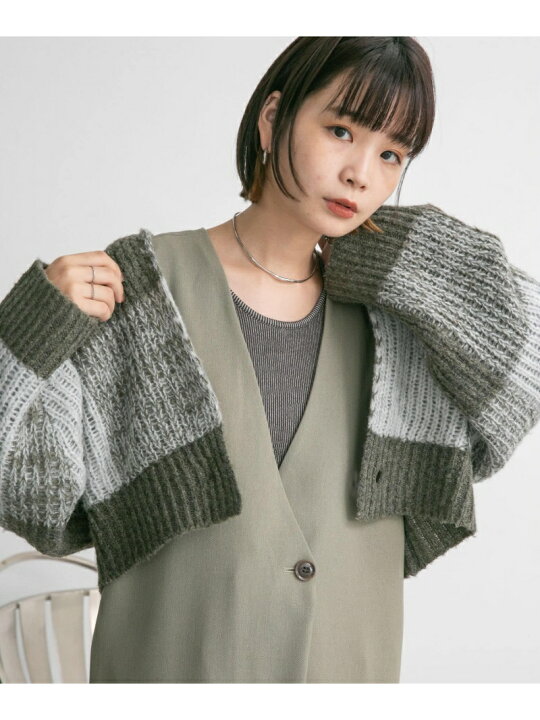 楽天市場】【SALE／30%OFF】BIGチェックショートカーディガン KBF 