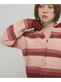 【SALE／40%OFF】グラデーションボーダーカーディガン KBF ケービーエフ トップス カーディガン ブラック レッド ネイビー【RBA_E】【送料無料】[Rakuten Fashion]