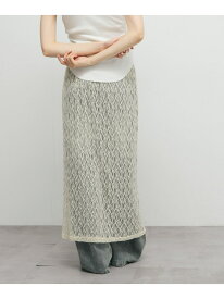 【SALE／50%OFF】シアーレーススカート KBF ケービーエフ スカート その他のスカート ホワイト ブラック【RBA_E】[Rakuten Fashion]