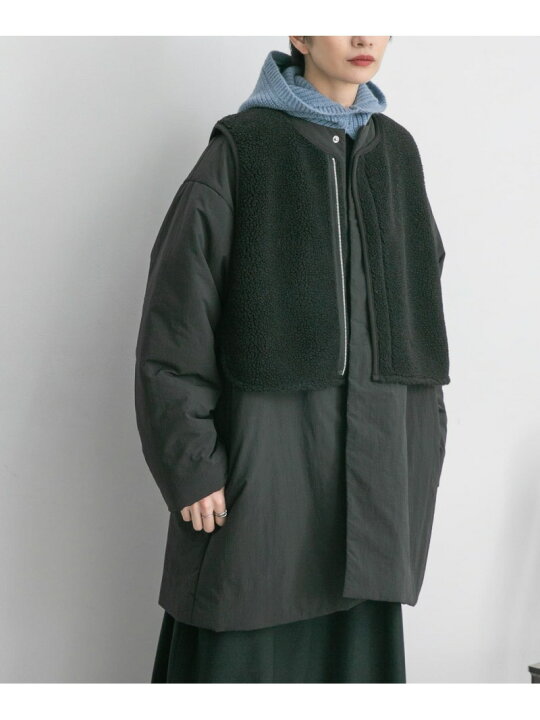 楽天市場】【SALE／40%OFF】ボアベストSET中綿ミドルコート KBF 