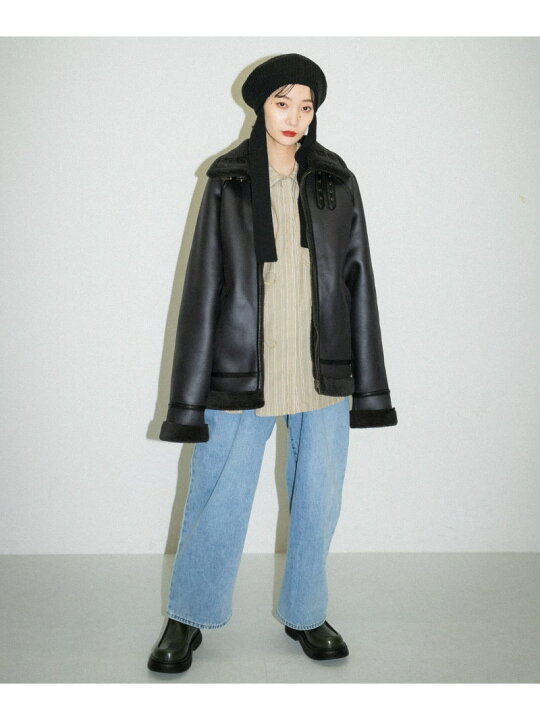 楽天市場】【SALE／20%OFF】フェイクムートンフライトジャケット KBF 