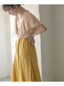【SALE／70%OFF】透かし編みフリルニット∴ KBF ケービーエフ トップス ニット オレンジ ベージュ グリーン【RBA_E】[Rakuten Fashion]