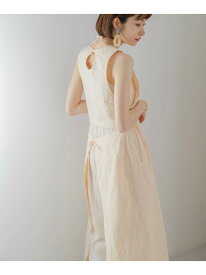 【SALE／70%OFF】刺繍サイドリボンベスト KBF ケービーエフ トップス ベスト・ジレ ネイビー ベージュ【RBA_E】[Rakuten Fashion]