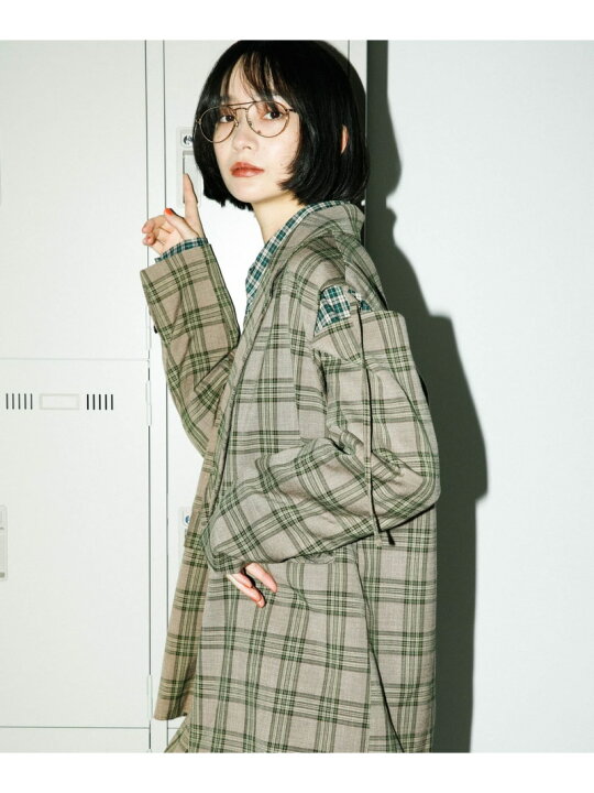 楽天市場】【SALE／20%OFF】リムーバルスリーブチェックジャケット KBF 