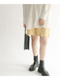 【SALE／70%OFF】ハイウエストコーティングショートパンツ KBF ケービーエフ パンツ その他のパンツ イエロー ホワイト ブラウン【RBA_E】[Rakuten Fashion]