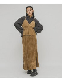 【SALE／20%OFF】マジョリカプリーツセパレートワンピース KBF ケービーエフ ワンピース・ドレス ワンピース ブラウン ブラック【RBA_E】【送料無料】[Rakuten Fashion]