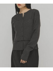 ビスチェSETニット KBF ケービーエフ トップス ニット ベージュ グレー【送料無料】[Rakuten Fashion]