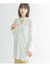 【SALE／70%OFF】ロングタイシャツ KBF ケービーエフ トップス シャツ・ブラウス ブルー ホワイト グレー【RBA_E】[Rakuten Fashion]