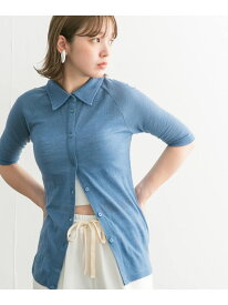 【SALE／50%OFF】ジャガードポロカーディガン KBF ケービーエフ トップス カーディガン グレー ホワイト ブルー【RBA_E】[Rakuten Fashion]
