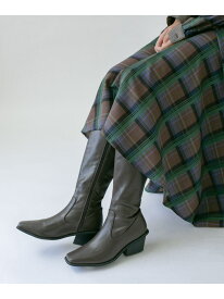 【SALE／70%OFF】ウエスタンヒールロングブーツ KBF ケービーエフ シューズ・靴 ブーツ ブラック ブラウン【RBA_E】【送料無料】[Rakuten Fashion]