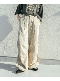 【SALE／50%OFF】フラワープリントドロストパンツ KBF ケービーエフ パンツ その他のパンツ ホワイト ベージュ ブラック【RBA_E】【送料無料】[Rakuten Fashion]