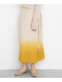 【SALE／70%OFF】グラデーションディップダイスカート∴ KBF ケービーエフ スカート その他のスカート ベージュ ブラウン イエロー【RBA_E】[Rakuten Fashion]