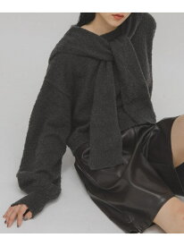 【SALE／60%OFF】ノットレイヤードニット KBF ケービーエフ トップス ニット ピンク ホワイト グレー【RBA_E】[Rakuten Fashion]