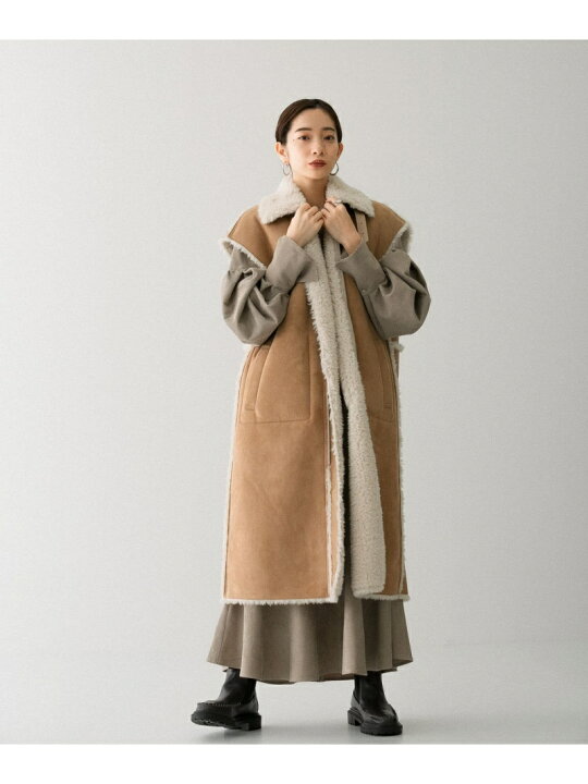 楽天市場】【SALE／40%OFF】フェイクムートンロングベスト KBF  