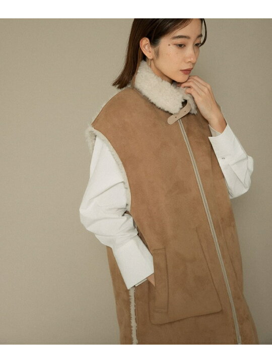 楽天市場】【SALE／40%OFF】フェイクムートンロングベスト KBF  