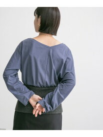 【SALE／70%OFF】アシメネックカットソー KBF ケービーエフ トップス カットソー・Tシャツ ブルー ホワイト ブラック【RBA_E】[Rakuten Fashion]