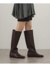 スクエアトゥインソールロングブーツ KBF ケービーエフ シューズ・靴 ブーツ ブラック【送料無料】[Rakuten Fashion]