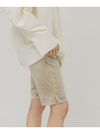 【SALE／50%OFF】ベロアサイクルパンツ KBF ケービーエフ パンツ その他のパンツ ベージュ ブラック【RBA_E】[Rakuten Fashion]