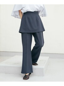 【SALE／60%OFF】『2サイズ展開』スカートレイヤードフレアパンツ KBF ケービーエフ パンツ その他のパンツ ベージュ グレー ブラック【RBA_E】[Rakuten Fashion]